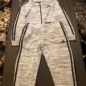 Adidas Kids Boys/Girls Velour Track Suit Jogger